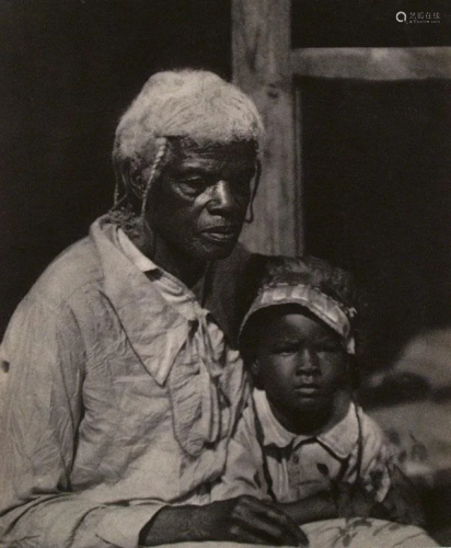 DORIS ULMANN - Negro Woman and Child - Original vintage