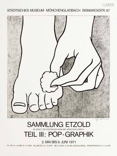 ROY LICHTENSTEIN - Foot Medication - Offset lithograph