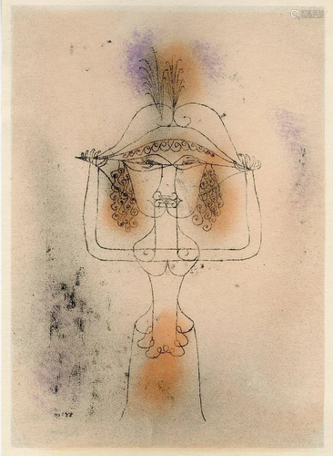 PAUL KLEE - Sangerin der komischen Oper - Original