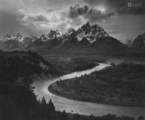 ANSEL ADAMS - The Tetons and the Snake River, Grand