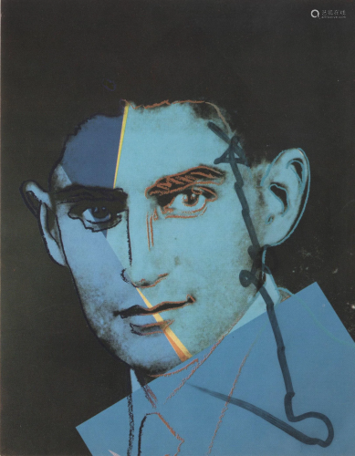 ANDY WARHOL - Franz Kafka - Color offset lithograph
