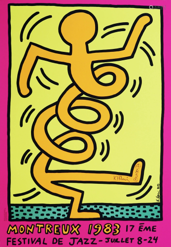 KEITH HARING - Montreux [Jazz Festival] 1983 - Yellow