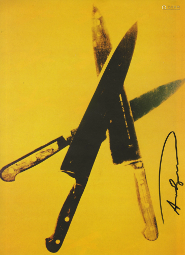 ANDY WARHOL - Knives #07 - Color offset lithograph