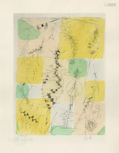 PAUL KLEE - Insekten - Original color lithograph &