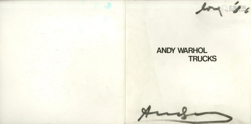ANDY WARHOL - Trucks - Autograph on paper