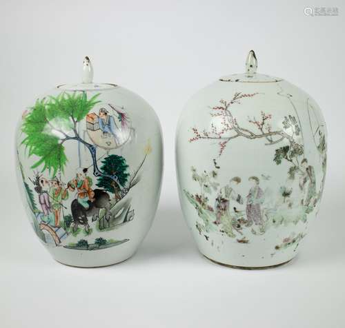 2 Chinese ginger jars