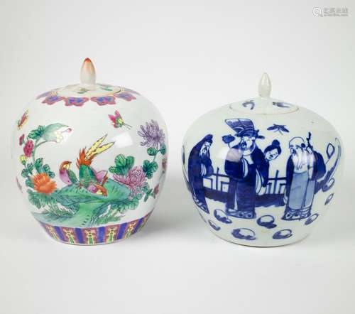 2 Chinese ginger jars