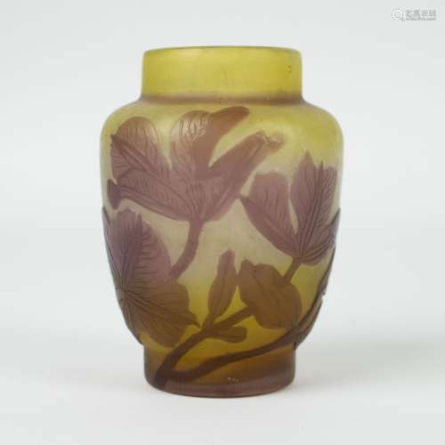 Émile GALLÉ vase in glass paste