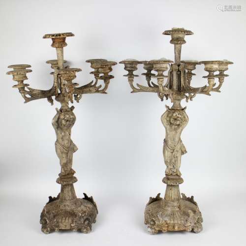 Cast iron candle sticks