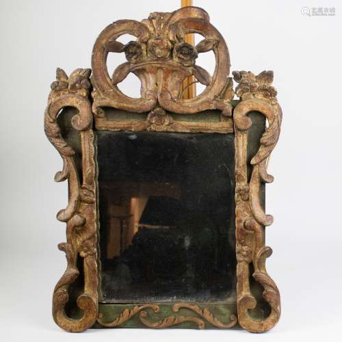 Mirror with wooden frame 18th century period Régence