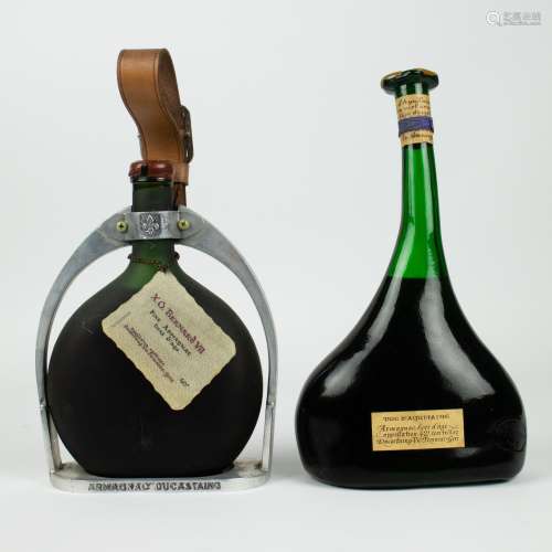 2 bottles of Armagnac X.O BErnard VII and Duc d'Aquitaine