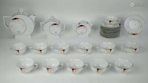 Art Deco Porcelain tea set