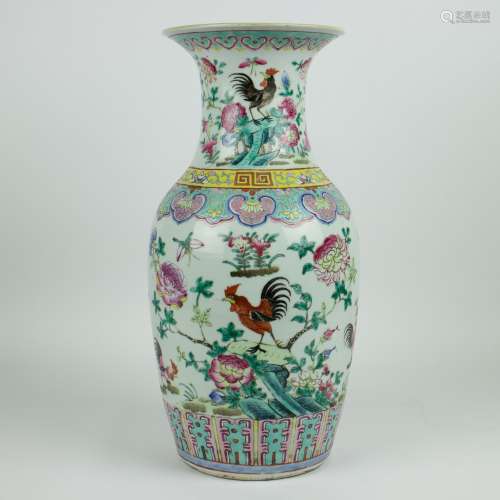A Chinese vase famille rose 19th century