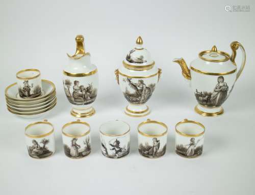 Brussels porcelain coffee service