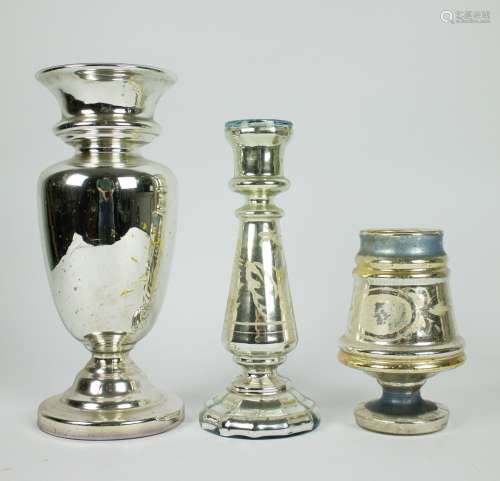 3 argent des pauvres vases