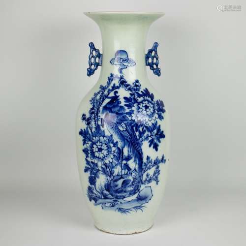A Chinese celadon vase Republic