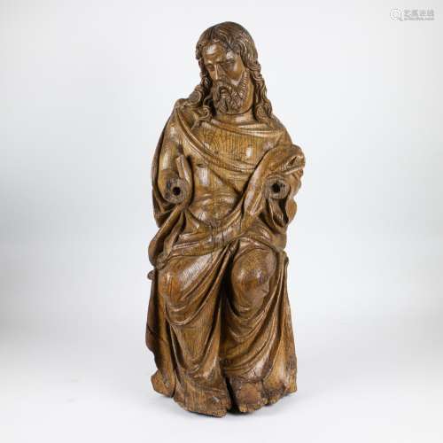 Wooden oak carved Holy figure 16th century