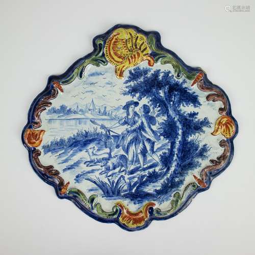 Delft plaque Porceleyne Fles J. Visser