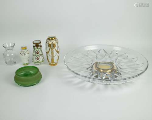 A collection of glassware and porcelain