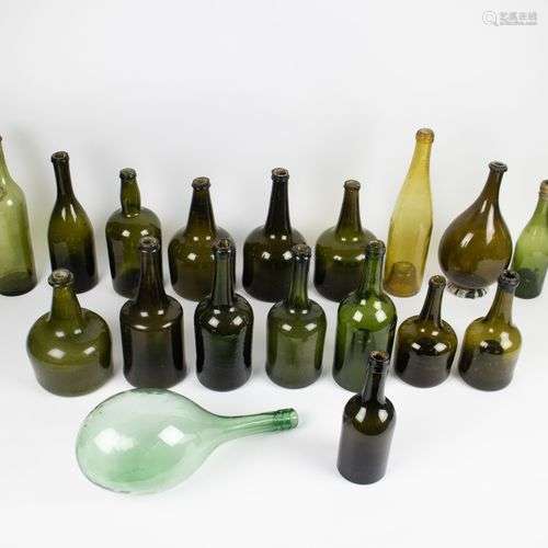 A collection of old bottles 18/19th century