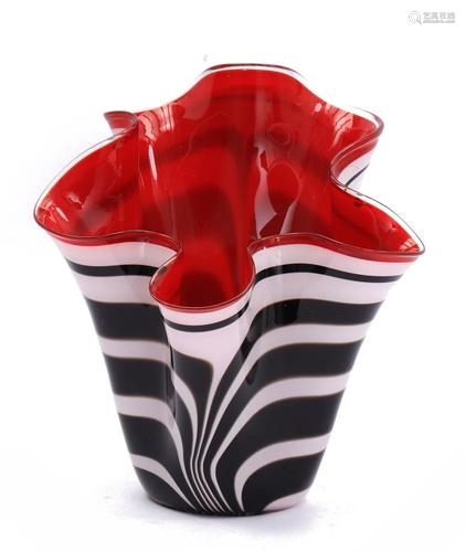 Beautiful glass multicolored vase