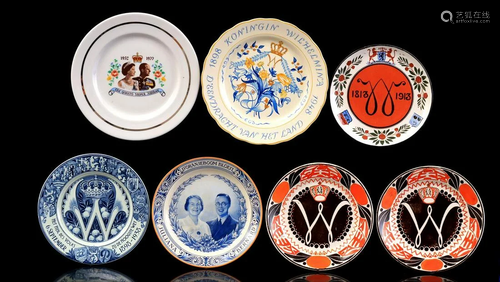 7 various earthenware dishes