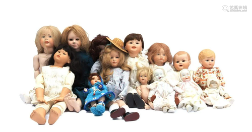 14 porcelain dolls