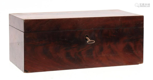 Mahogany veneer document chest