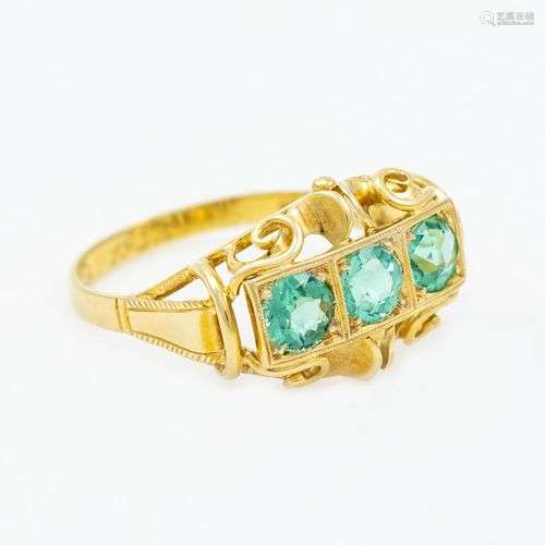 Demantoid-Granat Ring