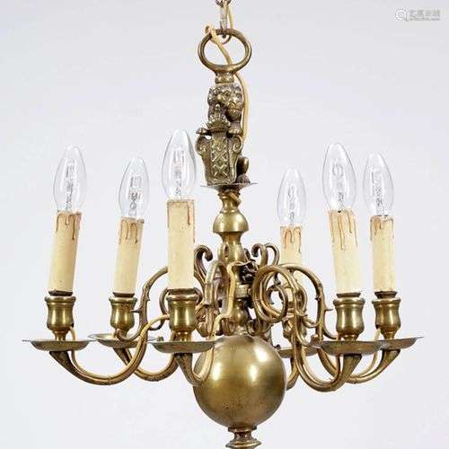 6flg. Deckenlampe Um