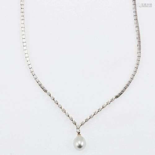 Ausgefallenes Collier mit Perle und