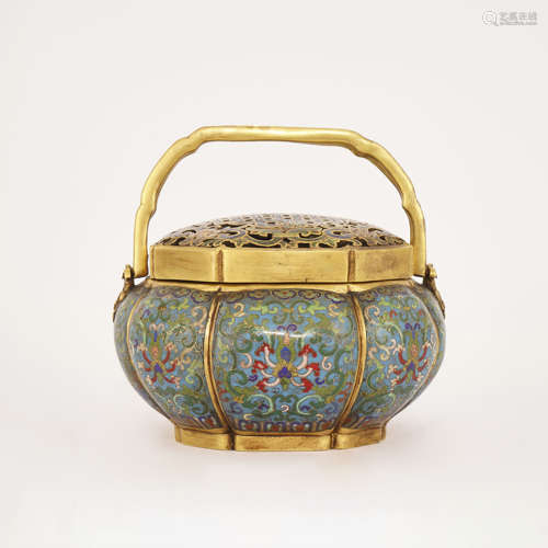 Cloisonne Enamel Handles Stove