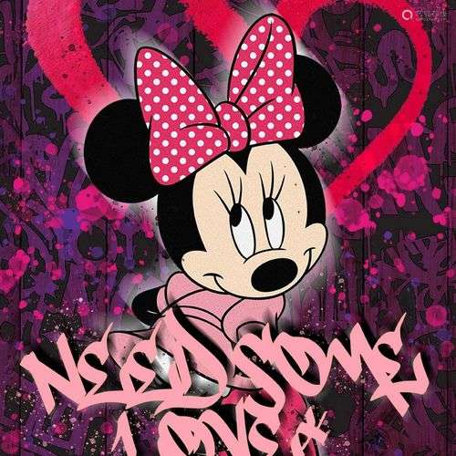 HEYDENBOY MINNIE NEED LOVE Impression digitale sous plexigla...