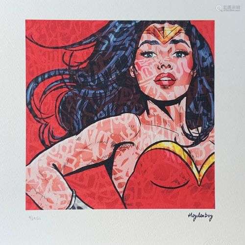 HEYDENBOY WONDERWOMAN, RED Sérigraphie numérique, signée et ...