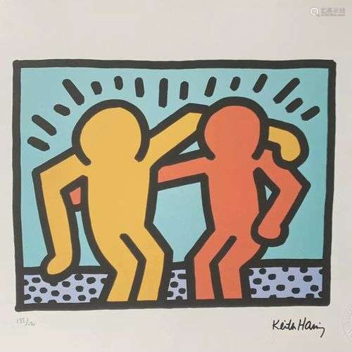 KEITH HARING, AFTER SANS TITRE Sérigraphie sur papier Arches...