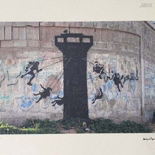 BANKSY, AFTER SANS TITRE Sérigraphie sur papier Arches, sign...