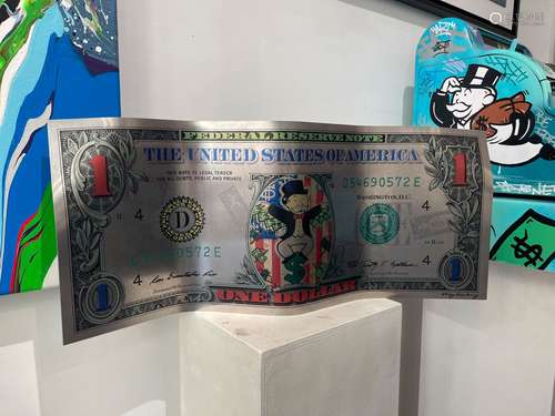 HEYDENBOY ONE DOLLAR, HOMMAGE ALEC MONOPOLY Impression digit...