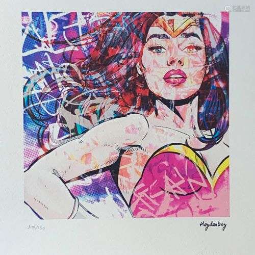 HEYDENBOY WONDERWOMAN, PINK Sérigraphie numérique, signée et...