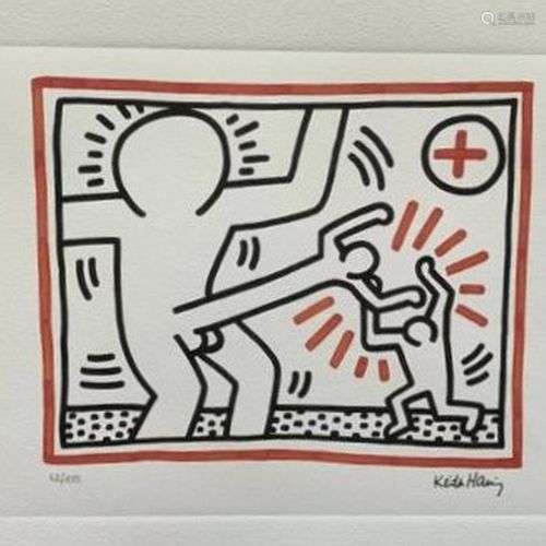 Keith HARING (1958-1990) D’Après Sans titre Sérigraphie en c...