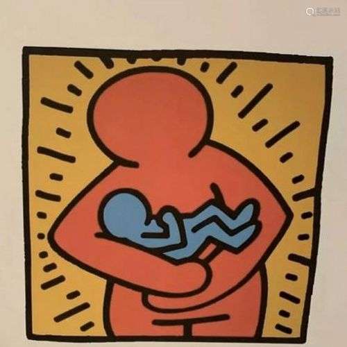 Keith HARING (1958-1990) D’Après Sans titre Sérigraphie en c...