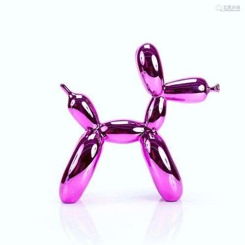 Jeff KOONS , D’Après Balloon dog Violet Sculpture en résine ...