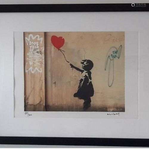 BANKSY, D’Après Sans titre Sérigraphie en couleur sur papier...