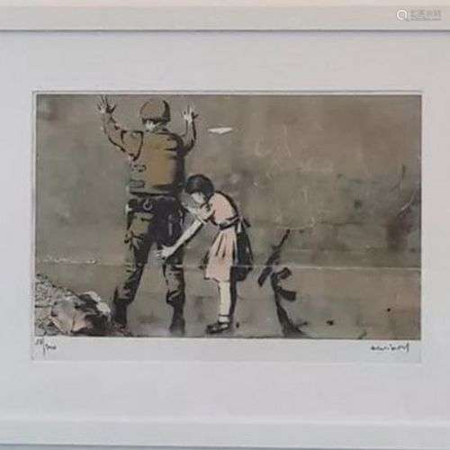 BANKSY, D’Après Sans titre Sérigraphie en couleur sur papier...