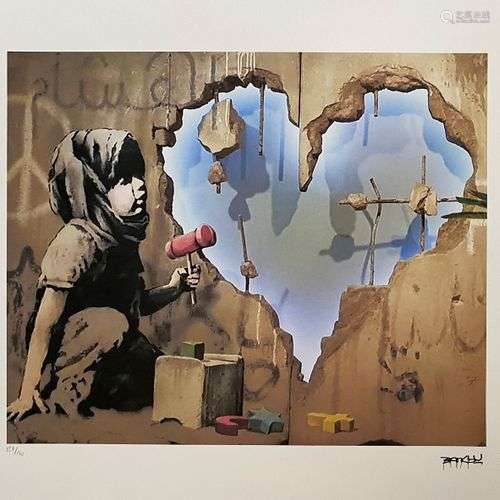 BANKSY, D’Après Sans titre Sérigraphie en couleur sur papier...