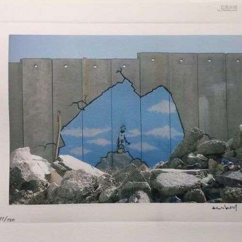 BANKSY, D’Après Sans titre Sérigraphie en couleur sur papier...