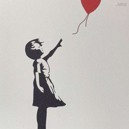 BANKSY, AFTER SANS TITRE Sérigraphie sur papier Arches, sign...