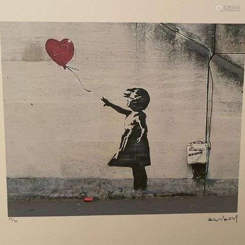 BANKSY, D’Après Sans titre Sérigraphie en couleur sur papier...