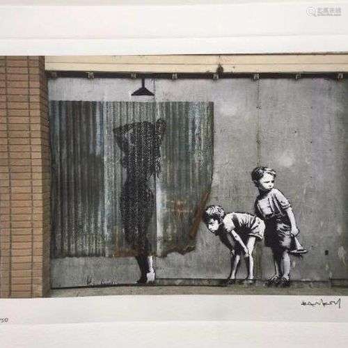 BANKSY, D’Après Sans titre Sérigraphie en couleur sur papier...