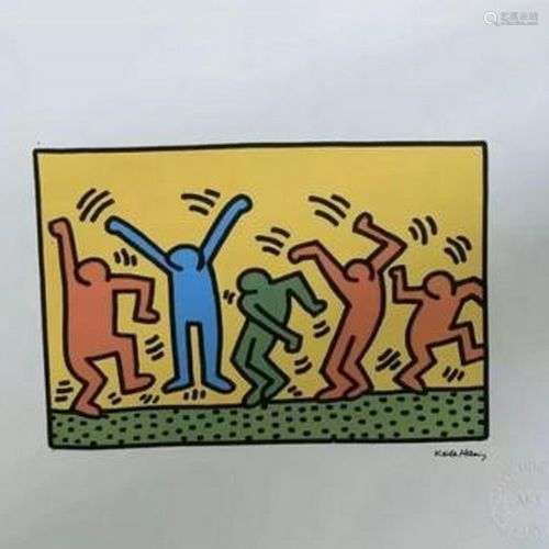 Keith HARING (1958-1990) D’Après Sans titre Sérigraphie en c...