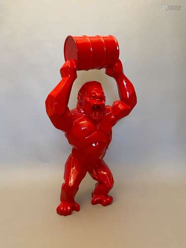 Richard ORLINSKI (Né en 1966) Kong Oil Baril Sculpture en ré...